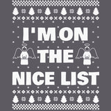 I'm on the Nice List Christmas long sleeve shirt - additional product image