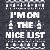 I'm on the Nice List Christmas long sleeve shirt - additional product image