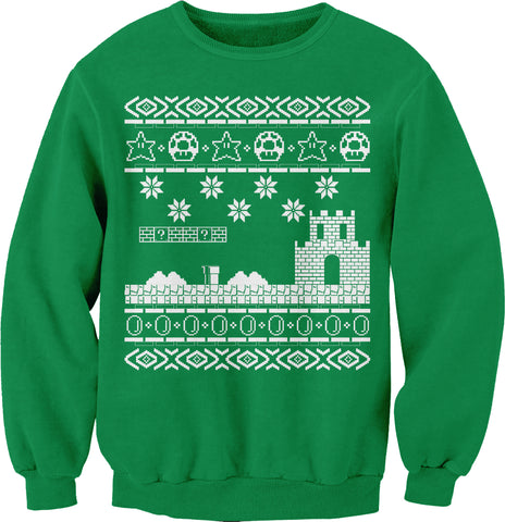 Retro Gaming Gamer Christmas sweatshirt - Kelly