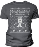 Sweet Little 8 Pound Baby Jesus Christmas t-shirt - Charcoal