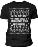 Ricky Bobby 8 Pound Baby Jesus Christmas t-shirt - Black
