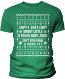 Ricky Bobby 8 Pound Baby Jesus Christmas t-shirt - Kelly