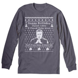 Sweet Little 8 Pound Baby Jesus Christmas long sleeve shirt - Charcoal