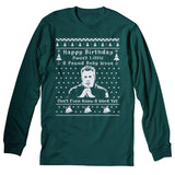 Sweet Little 8 Pound Baby Jesus Christmas long sleeve shirt - Forest