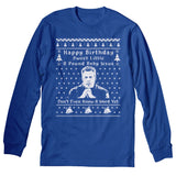 Sweet Little 8 Pound Baby Jesus Christmas long sleeve shirt - Royal