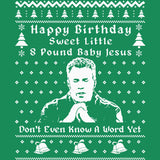 Sweet Little 8 Pound Baby Jesus Christmas long sleeve shirt - additional product image