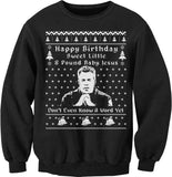 Sweet Little 8 Pound Baby Jesus Christmas sweatshirt - Black