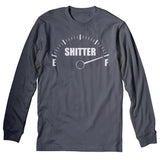 Shitter Was Full Gauge Christmas long sleeve shirt - Charcoal