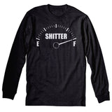 Shitter Was Full Gauge Christmas long sleeve shirt - Dark Heather