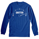 Shitter Was Full Gauge Christmas long sleeve shirt - Royal