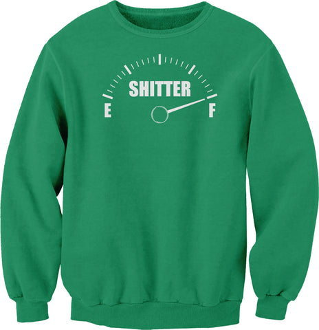 Shitter Was Full Gauge Christmas sweatshirt - Kelly