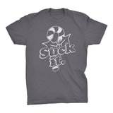 Suck It Candy Cane Christmas t-shirt - Charcoal