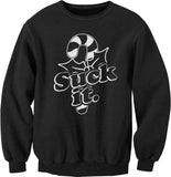 Suck It Candy Cane Christmas sweatshirt - Black