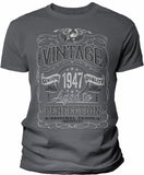 Vintage 1947 Aged to Perfection Men's t-shirt - Charcoal