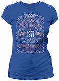 Vintage 1971 Aged to Perfection Women's t-shirt - Royal