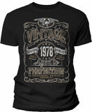 Vintage 1978 Aged to Perfection Men's t-shirt - Black