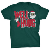 Well Hung Santa Stocking Christmas t-shirt - Forest