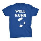 Well Hung Stocking Christmas t-shirt - Royal