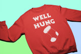 Well Hung Stocking Christmas sweatshirt - additional product image