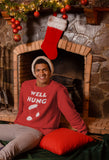 Well Hung Stocking Christmas sweatshirt - additional product image