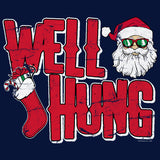 Well Hung Santa Stocking Christmas t-shirt - additional product image