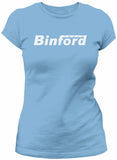 Binford Tools retro TV shirt women Carolina Blue