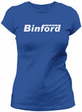 Binford Tools retro TV shirt women Royal