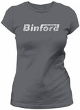 Binford Tools distressed shirt women Charcoal