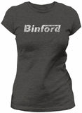 Binford Tools distressed shirt women Dark Heather