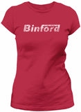 Binford Tools distressed shirt women Red