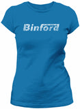 Binford Tools distressed shirt women Sapphire