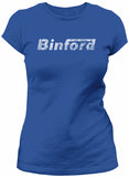 Binford Tools distressed shirt women Royal