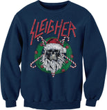 Sweatshirt - Navy - Sleigher printed Christmas design