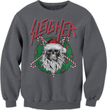 Sweatshirt - Charcoal - Sleigher printed Christmas design