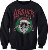 Sweatshirt - Black - Sleigher printed Christmas design