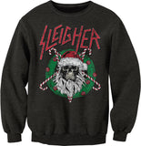 Sweatshirt - Dark Heather - Sleigher printed Christmas design