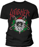 T-Shirt - Black - Sleigher printed Christmas design