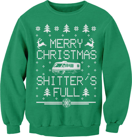 Sweatshirt - Kelly - Shitter's Full RV Christmas design