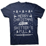 T-Shirt - Navy-0001 - Shitter's Full RV Christmas design