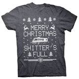 T-Shirt - Dark Heather - Shitter's Full RV Christmas design