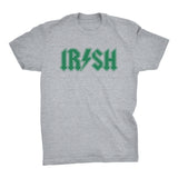 St Patricks Day Irish Shirt - AC/DC Irish - Rock Style - Black-Sm