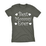 Best MOMMY Ever - Hearts 001LDS - Mother's Day Mom Ladies Fit T-shirt