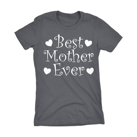 Best MOTHER Ever - Hearts 001LDS - Mother's Day Mom Ladies Fit T-shirt