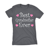 Best GRANDMOTHER Ever - Hearts 002LDS - Mother's Day Grandma Ladies Fit T-shirt