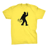 ShirtInvaders Bigfoot Beer Chug - Funny Sasquatch T-shirt