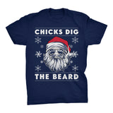 Chicks Dig The Beard - Christmas T-shirt