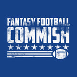 Fantasy Football Commish - FLAG -  Distressed Print Funny T-Shirt