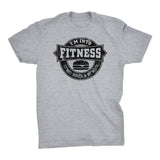ShirtInvaders Fitness Burger - 002- Funny Gym Humorous Junk Food T-shirt