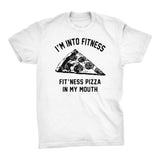 ShirtInvaders Fitness Pizza - 001- Funny Gym Humorous Junk Food T-shirt