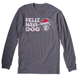 Feliz Navi Dog 004 - Christmas Long Sleeve Shirt